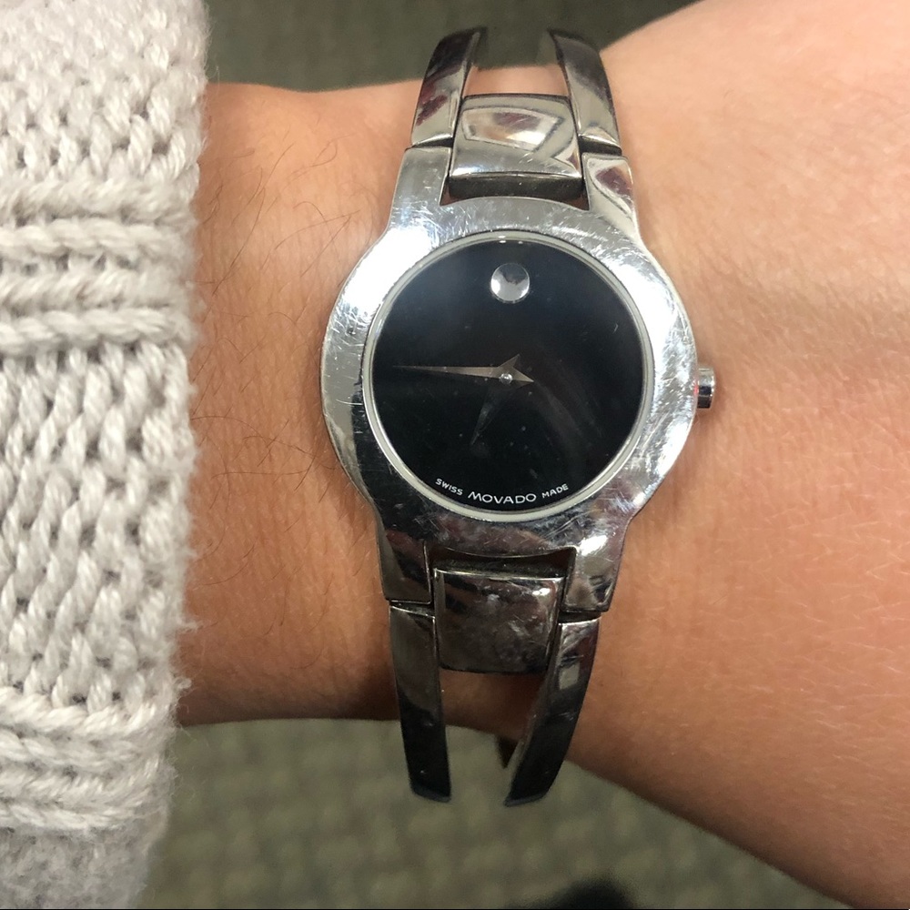 Movado Amorosa Black Dial Watch